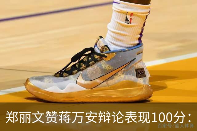 郑丽文赞蒋万安辩论表现100分：海水退了，才知道谁没穿裤子