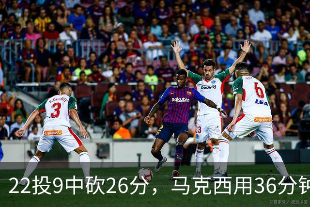 22投9中砍26分，马克西用36分钟稳住76人